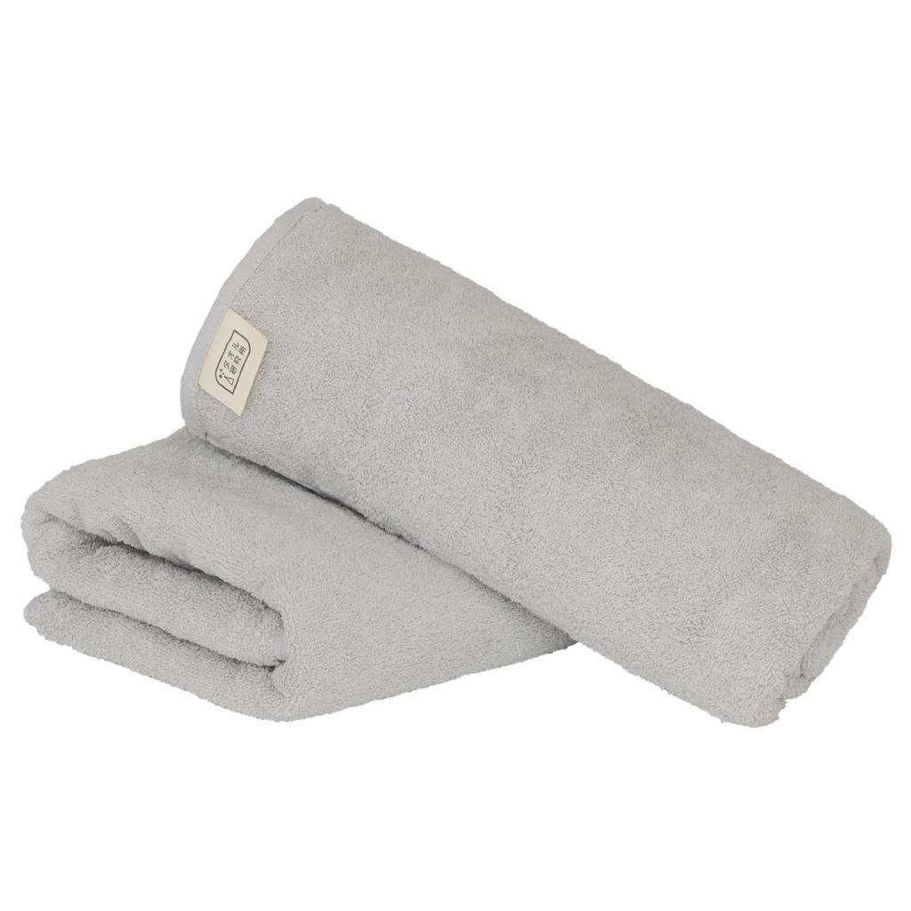 Towel Laboratory Bath Soft Set of Standard Medium Low Fast JapanTechnology [Everyday Simple] #001 Towel, Gray, 2, Type, Weight, Shedding, Absorbency,