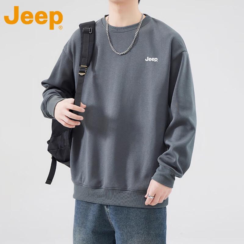 JEEP Men's Heavyweight Crewneck Sweatshirt