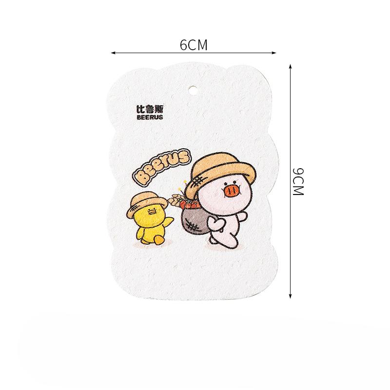 Compressed Wood Pulp Sponge Kitchen Cleaning Sponge Absorbent Non-oil Sponge Magic Wipe Mahjong Pattern Dishwashing Wipe