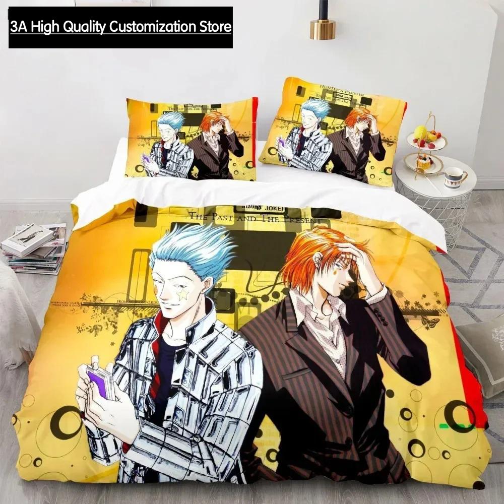 Hunter X Hunter 3D Bedding Set Japanese Anime Twin Queen King Quilt Cover Pillowcases Polyester For Boys Duvet Cover Sets