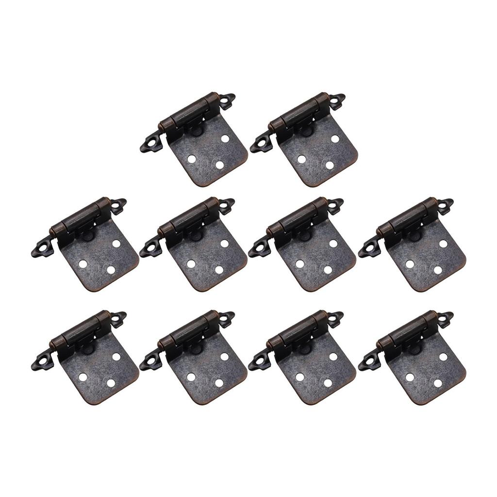 10Pcs Self Closing Hinges Soft Close Heavy Duty Face Mount Spring Hinges Furniture Hardware Accessories Kitchen Cabinet Hinges