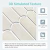 1/10pcs 3D Decorative Tile Stickers, 3D Fish Scale Textures, Matte 30cm x 30cm, Water and Mold Resistant, for Kitchen Bathroom W
