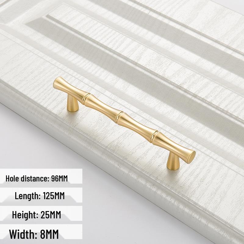 Creative Zinc Alloy Bamboo Knob for Furniture - Exquisite Antique Handle Accessories