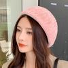 Autumn and Winter Women's Solid Color Corduroy Beret Fashionable Outdoor Warm Pumpkin Hat Artistic Painter Hat