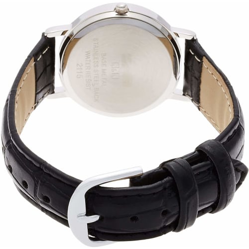 Citizen Q&Q Watch Analog Waterproof Date Leather Strap D023-304 Women's White