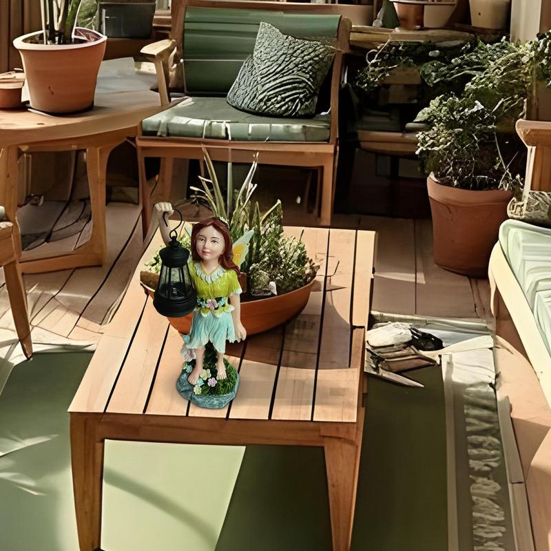 

Solar Garden Fairy Statues Housewarming Ornament For Patio Outdoor Fairies Night Solar Outdoor Decorative Ornaments LED france