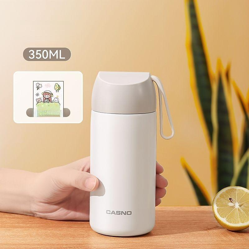 

Портативная кружка для воды 350 мл, термосы, портативная термос-чашка из нержавеющей стали, бутылка для воды, кружка для чая, офисный термос 350ml