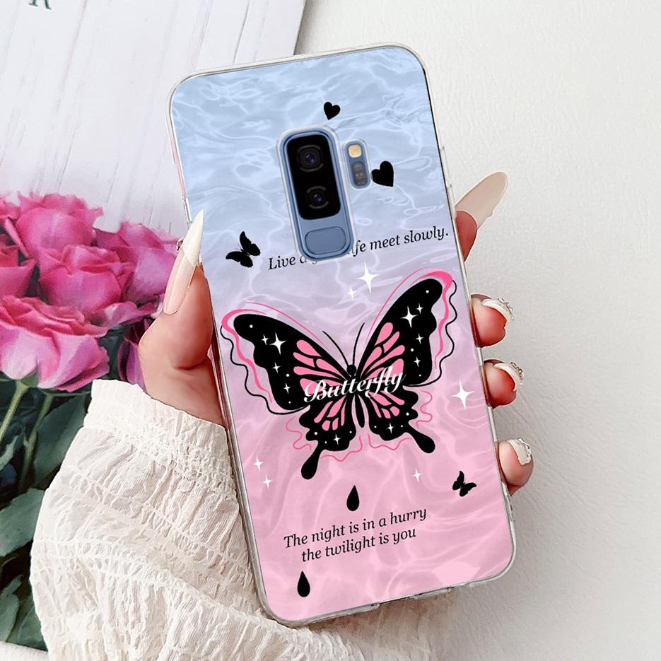 For Samsung Galaxy S9 Case SM-G960F Cute Cat Painted Cover Soft Slim Phone Case For Samsung S9 Plus S 9 Galaxy S9+ SM-G965F Bags