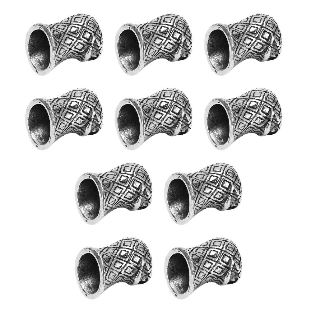 10Pcs Zinc Alloy Umbrella Lanyard Bead Large Hole Paracord Bead  for Umbrella Rope