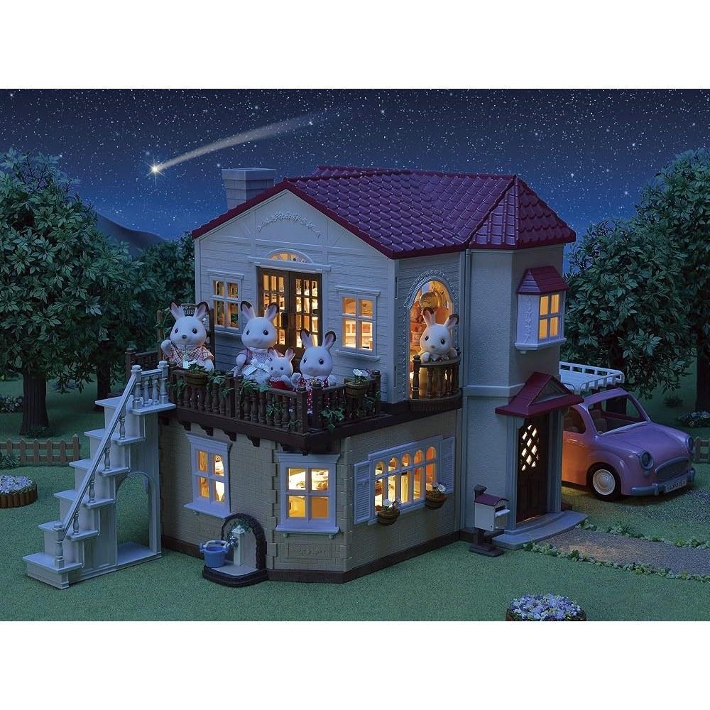 EPOCH Sylvanian Families Large Red Roof House - Secret Attic