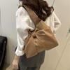 Casual Shoulder Bag for Women New Sweet and Simple Underarm Bag Bow Design Large Capacity Handbag