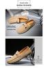Men's Large Slip-on Cowhide Loafers - Lightweight Matte Leather Office Shoes
