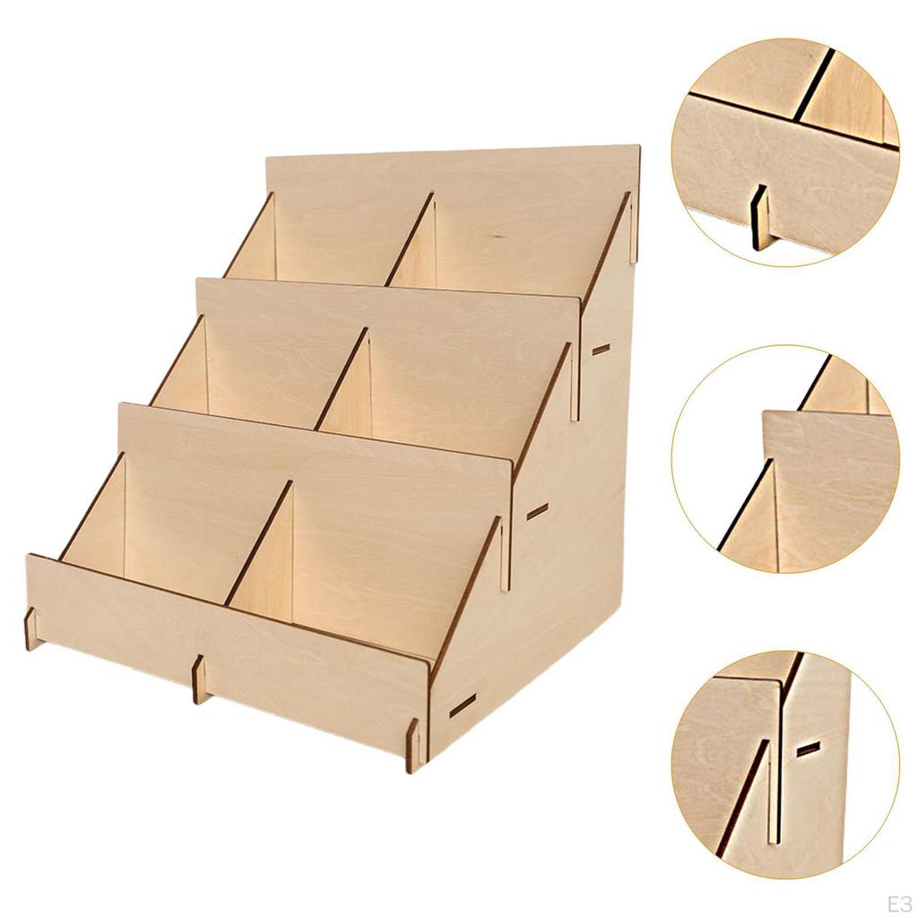 Business Card Display Rack for Easy Assembly on Retail Tables