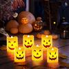 LED Candles - AIMOONSA - Set of 6 - Flameless - Diameter 3.5 Cm - Height 4.3 Cm