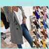 Warmer Winter Damen Plüsch Trenchcoat Damenjacke Übermantel Lässige Oberbekleidung