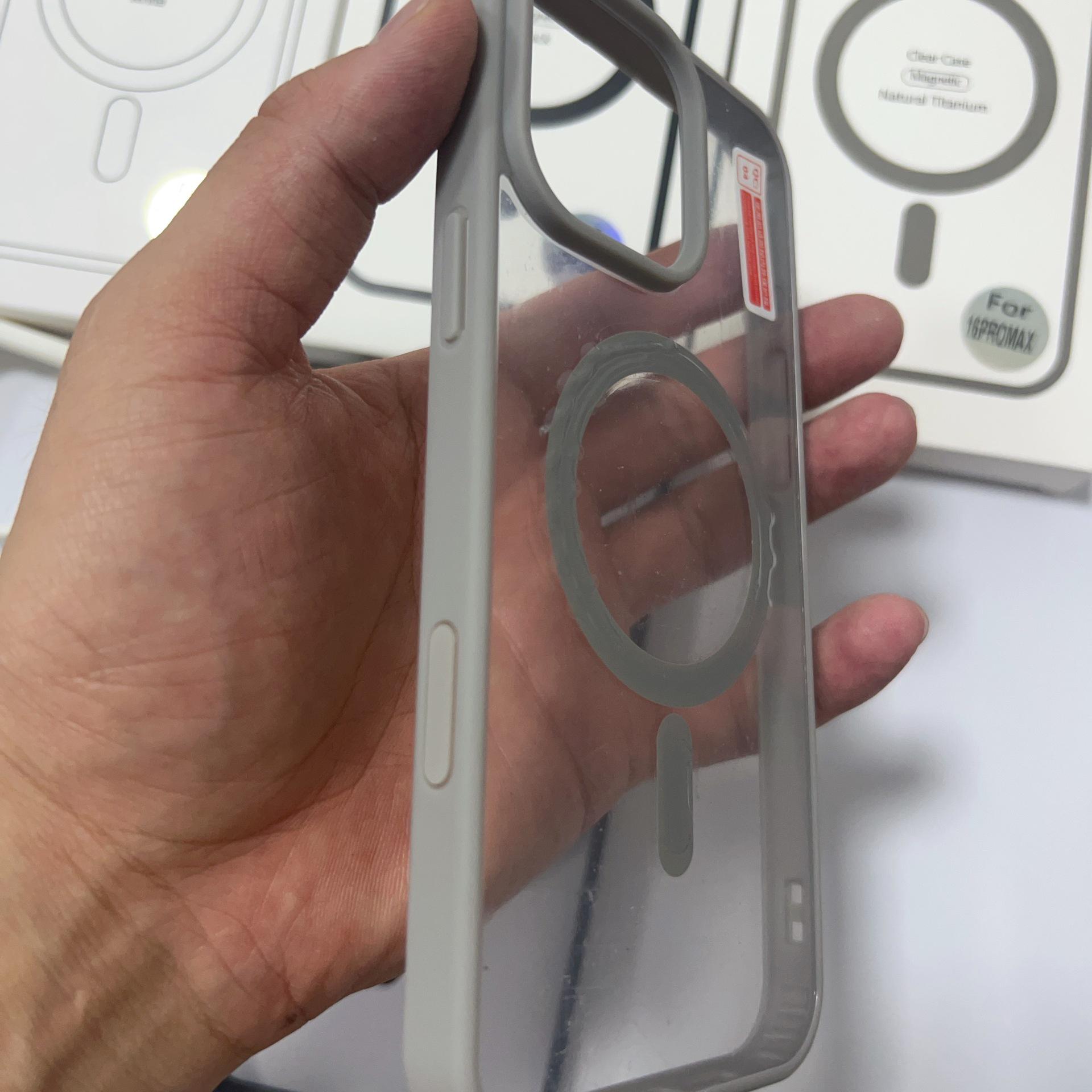 

Apple 17 Pro Max Frosted Magnetic Case with Touch Button for 16 Pro/iPhone 17 16