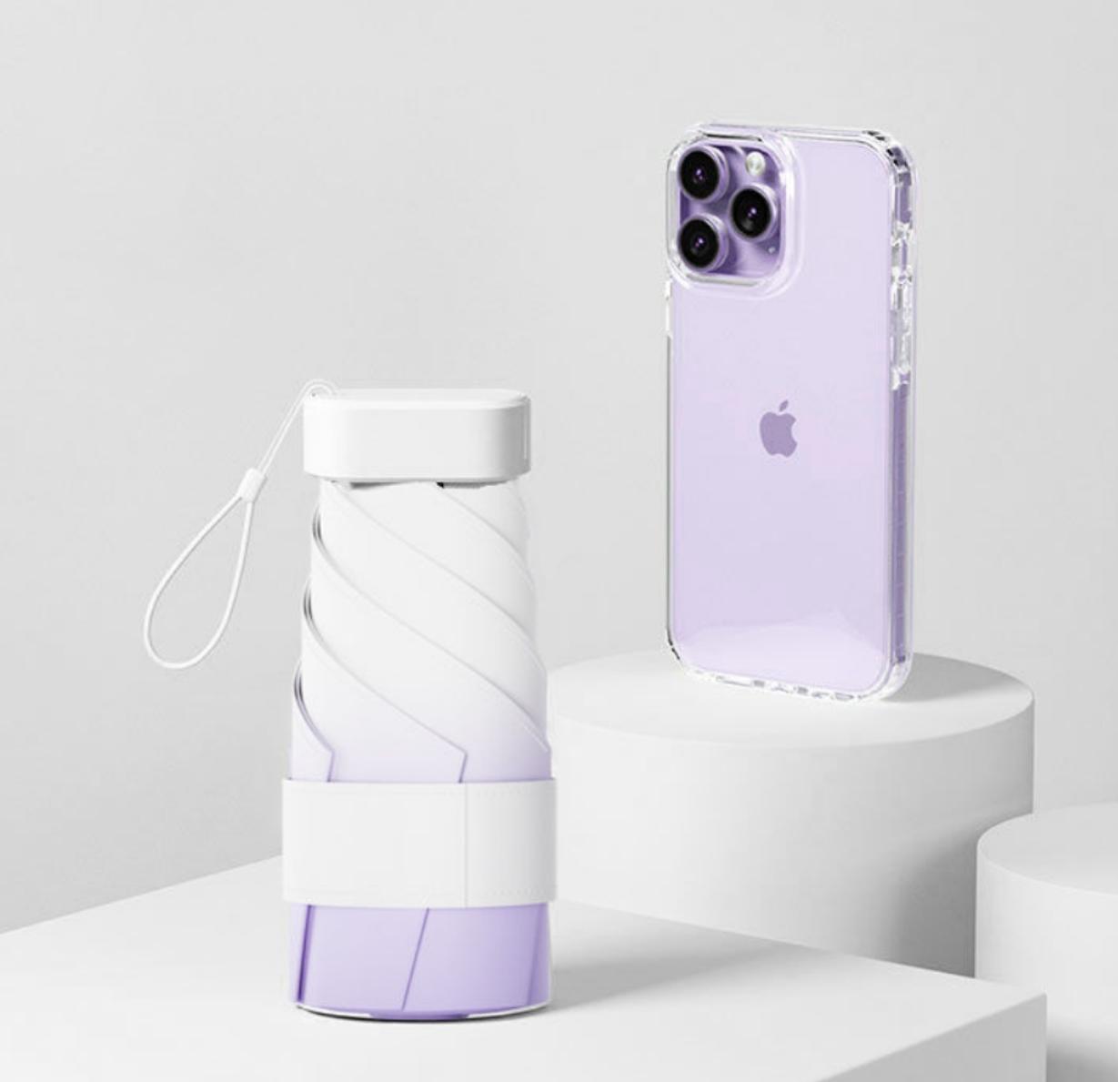 

Мини-зонт от солнца с защитой от УФ-лучей, зонт от солнца, маленький карманный зонт от дождя, зонт-капсула, солнцезащитный виниловый складной зонт IRON&6K