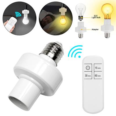 E27 Lamp Holder Smart Timer Switch Wireless Remote Control E26 110V / 220V Power Switch Light Bulb Base Socket Intelligent