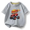 Children's Pure Short Sleeved Tshirt Blaze And The Monster Machines Kids Cartoon Tee Boys Girls Summer O-Neck Tee Tops