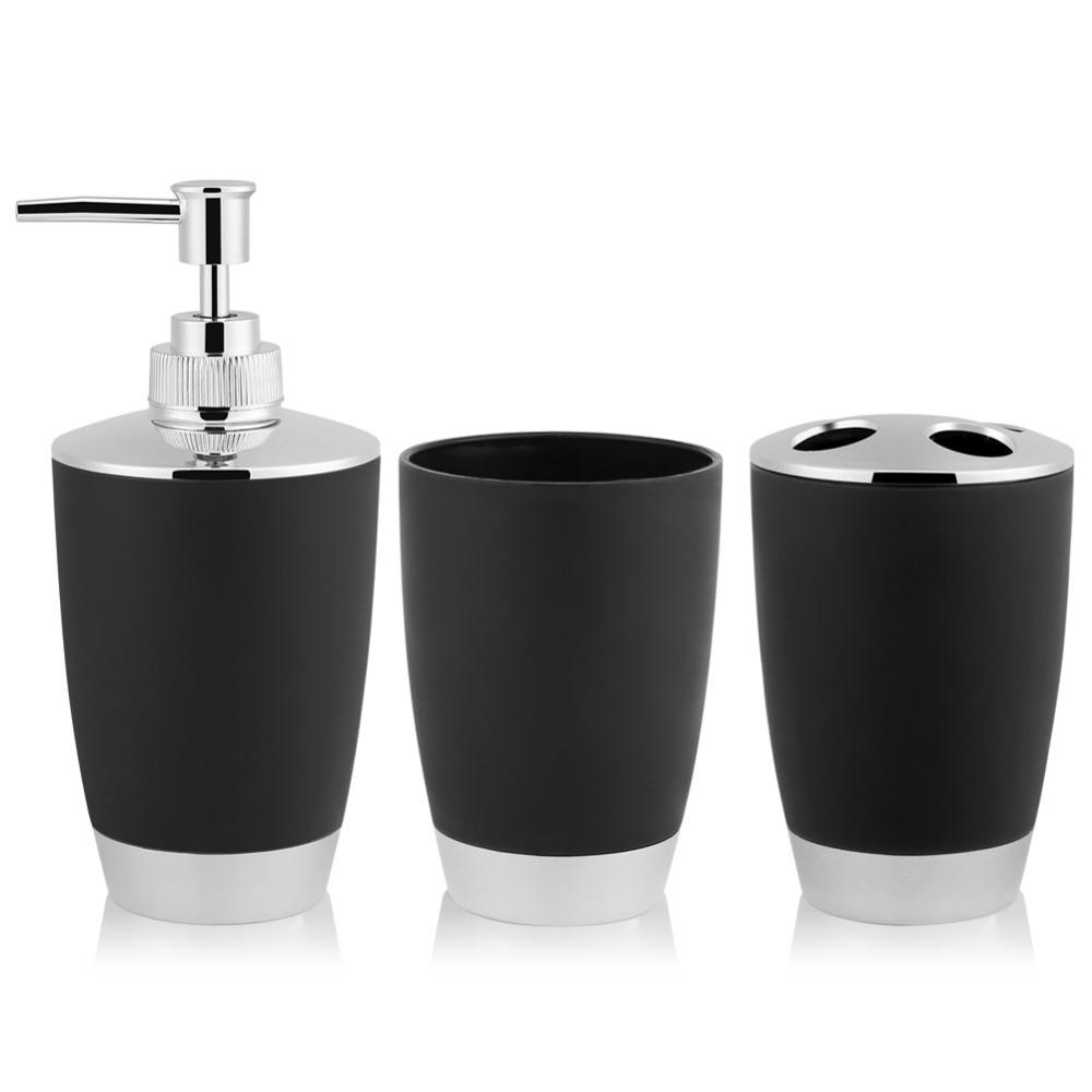 4 Piece Plastic Bathroom Accessories Set Bathroom Suit Guest Bathroom