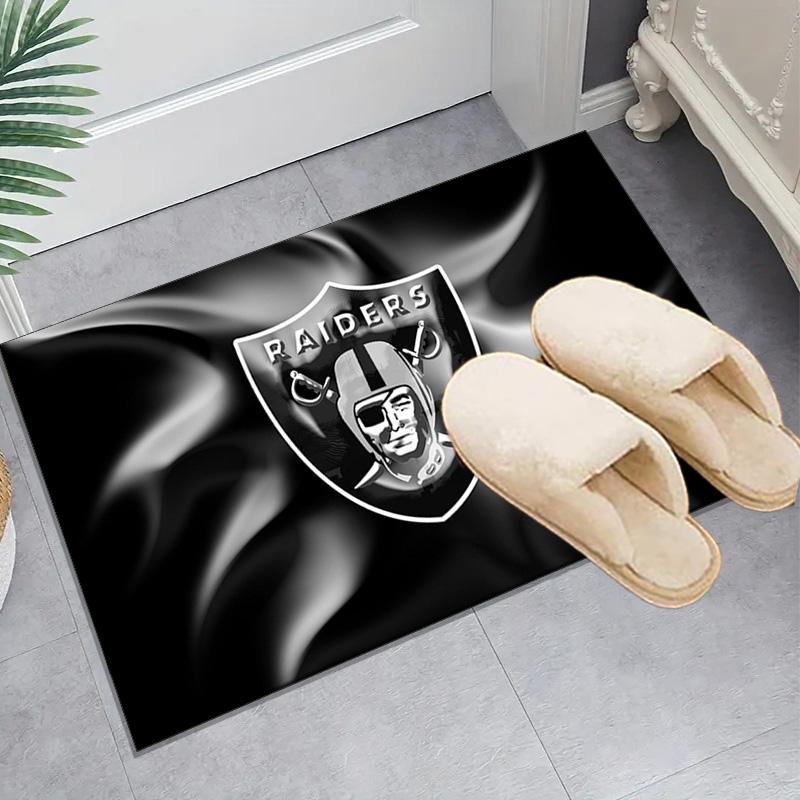 1PC Las Vegas Raiders Design Rug Game Carpet, Floor Mat for Bedroom Living Room Entryway Rug, Home Decor Idea Gift for Christmas birthday