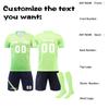 Men Soccer Uniform Set with Short Sleeve Jersey Shorts and Long Socks Breathable Quick Dry Athletic Training Outfit for Sports Teams and Individuals
