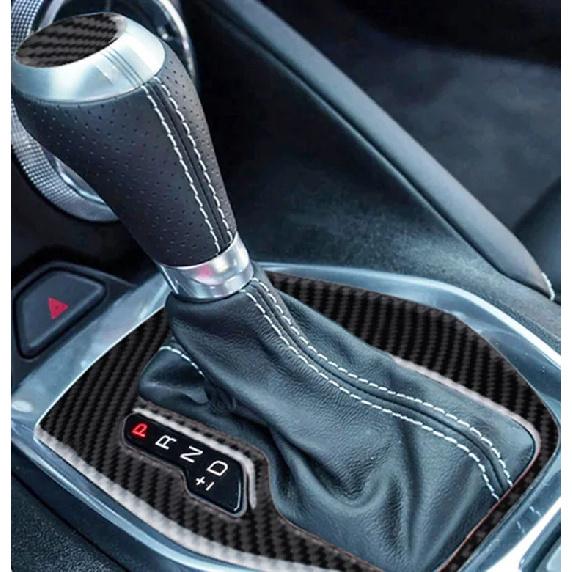 Carbon Fiber Car Gear Head Shift Knob Panel Cover Trim Sticker For Chevrolet Camaro 2017 2018 2019 Left Drive Accessories