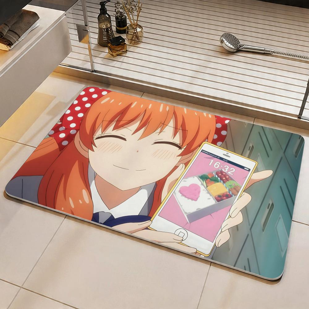 Anime Monthly Girls' Nozaki-kun Floor Mat Eco Diatomite Antibacterial Odor-Resistant Floor Mat & Drain Pad for Kitchen &Bathroom