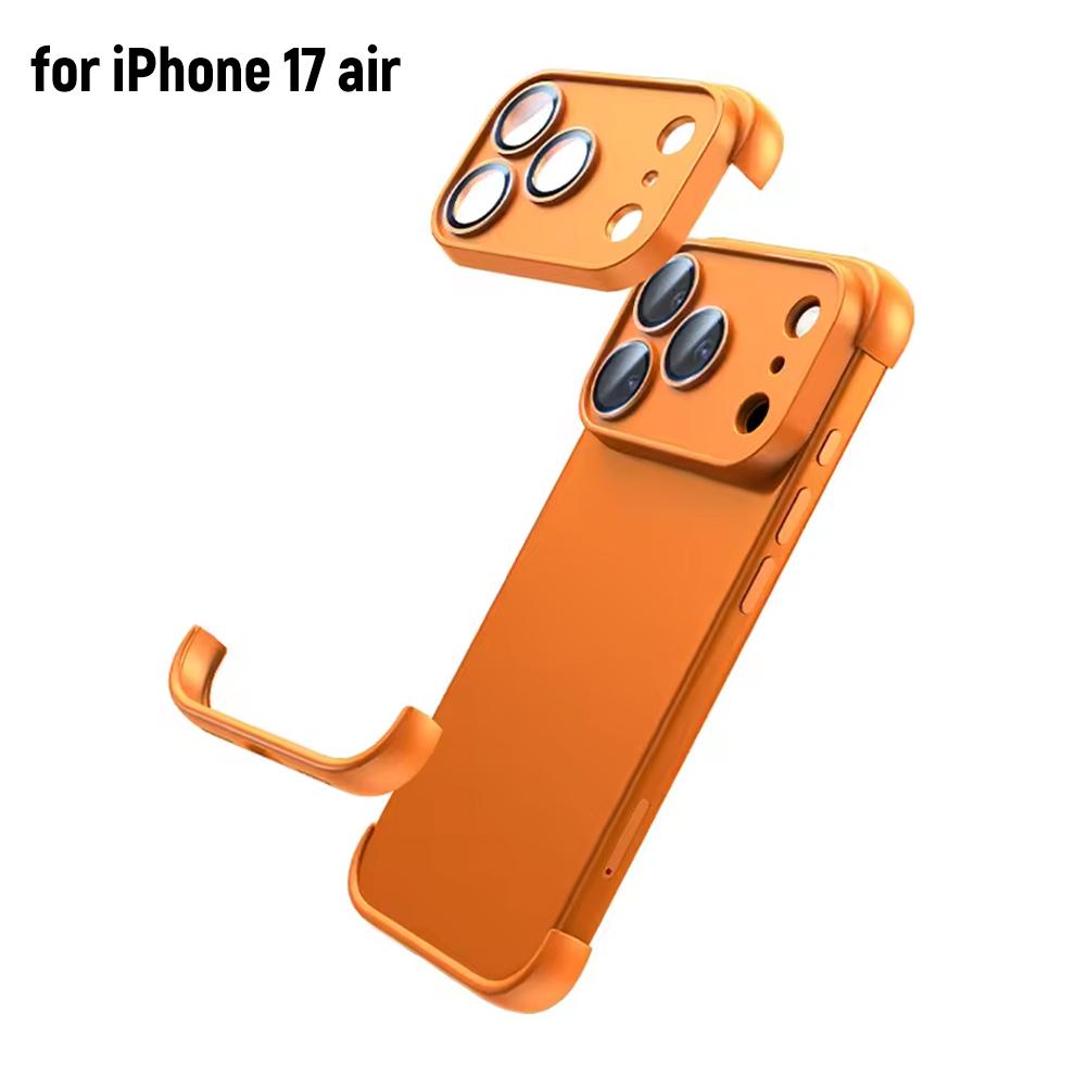 

Безрамочный чехол Защитная крышка для объектива камеры для iPhone 17 Air 17Pro 17 Pro Max Защита телефона Бампер Аксессуары
