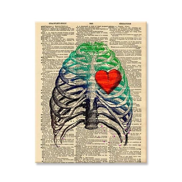 

Человеческие органы Цветочное искусство Холст Живопись Винтажные Медицинские Анатомические Картинки на Стене Постеры Картины Больничная Клиника Настенный Декор 21x30cm No Framed