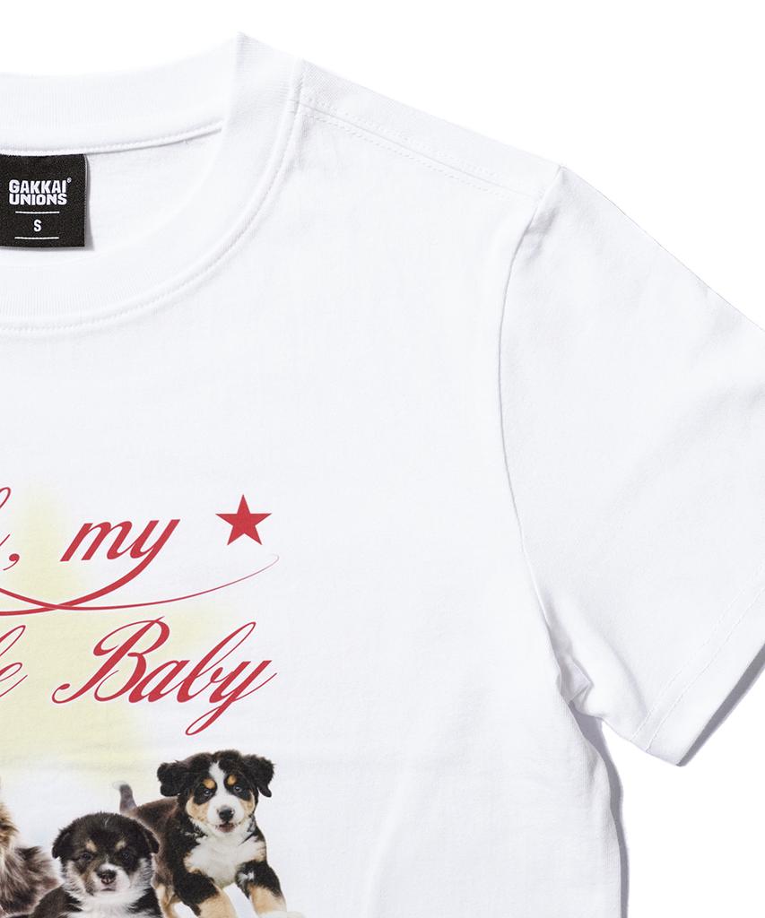 GAKKAI UNIONS Little Baby Short Sleeve T-Shirt White