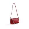 Genuine Leather Women's Bag Slanted Zipper Round Bag High-end Single-shoulder Bag Chain Handbag