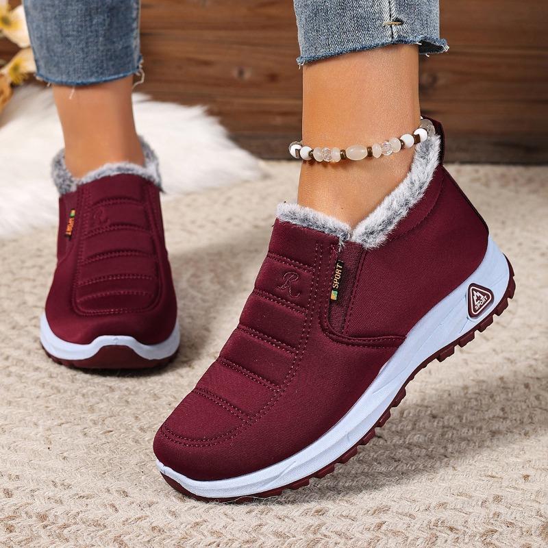 Cotton Boots, Snow Boots, Fleece and Thickened Plus-size Women's Boots, Warm Cotton Shoes