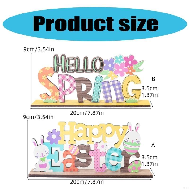 Easters Decors Tabletop Centerpieces Signs,Easters Bunnies Table Signs,Easters Decorations for Home Table Decors M68E
