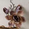 Luxury Artificial Magnolia Branch Real Touch Fake Flower  Wedding Party Decor