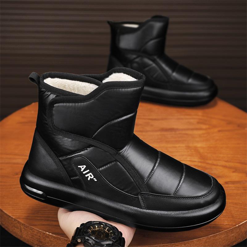Winter Men's Snow Boots Waterproof Non-Slip Comfortable Warm Plush Lining Outdoor Ski Ankle Boots For Men