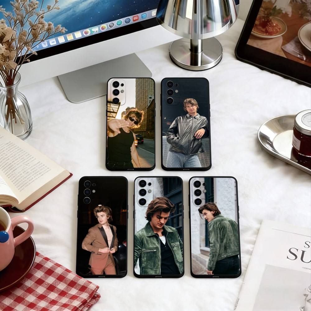 Joe Keery Phone Case Black Silicone Soft For Samsung S25,S24,S21,S22,S23,S30,Ultra,S20,Plus,Fe,Lite