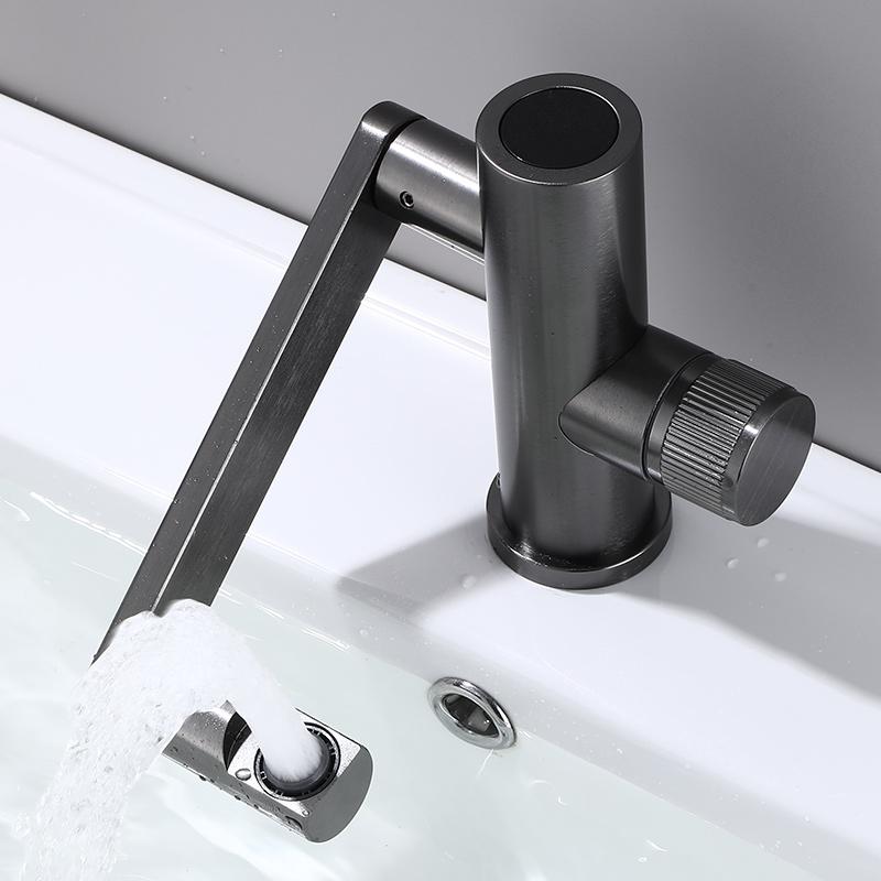 Digital Display LED Basin Faucet 360 Rotation Multi-function Stream Sprayer Hot Cold Water Sink Mixer Wash Tap For Bathroom