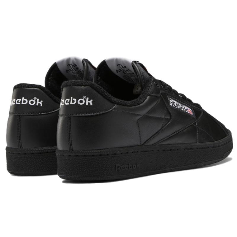 Reebok Club C Grounds Low Tops Casual Skateboarding Shoes Unisex Black Sneakers GY8788