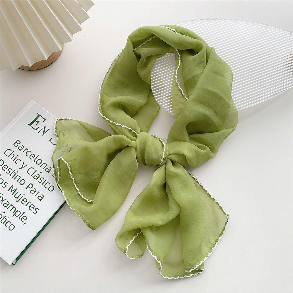 Tencel Square Scarf Women's Summer Thin Sunscreen and Neck Protection Versatile Summer Scarf