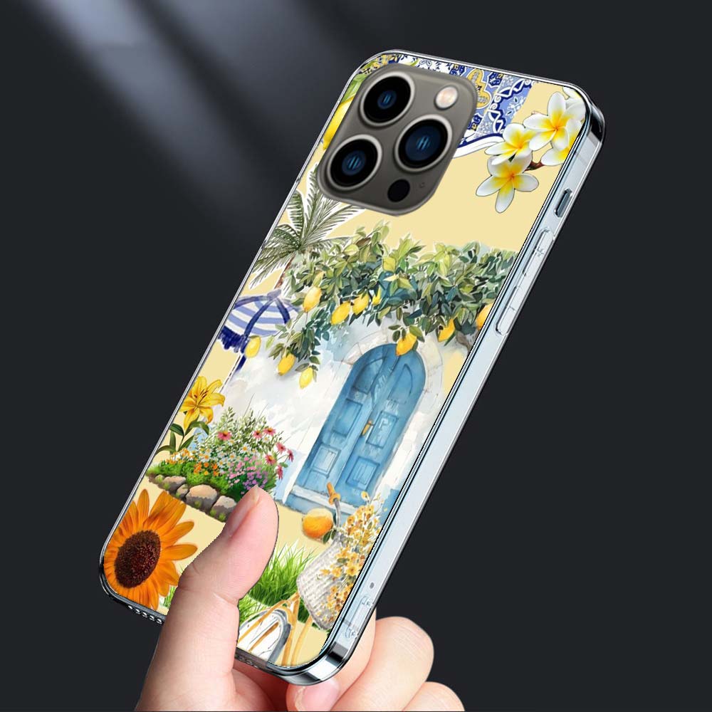 Zitronen Handyhülle Für Iphone 16E 15 Pro 14 Plus 17E 16 17 Pro Max Air 11 12 13 Mini Stoßfest Capa Niedliche Hülle TPU Klar