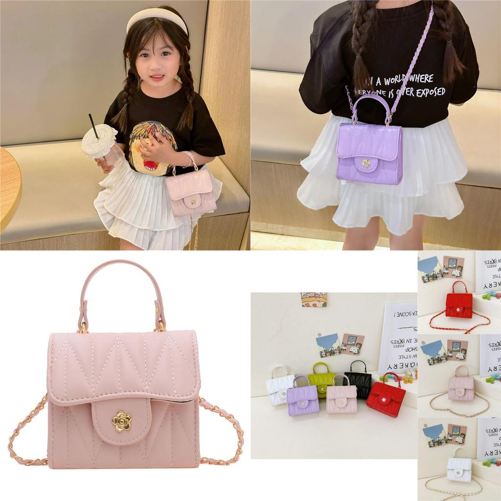 Stylish Toddler Girls Mini Shoulder Bag In Vibrant Colors With Chain Strap