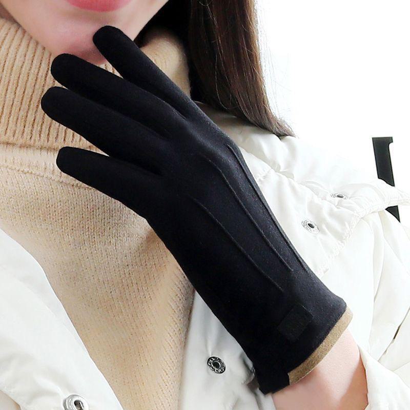Unisex Warm Touchscreen Cycling & Skiing Gloves - Non-Slip, Wear-Resistant, Velvet-Lined for Autumn/Winter