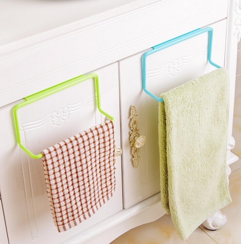Towel Rack Bar Hanging Holder Rail Organizer Bathroom Kitchen Cabinet Cupboard Hanger Shelf