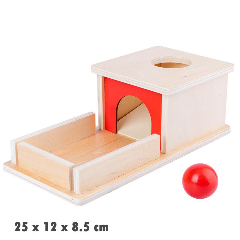 Baby Wooden Montessori Box Sensory Toys Color Shape Sorting Matching Games Winder Object Permanence Activities Educational Toys