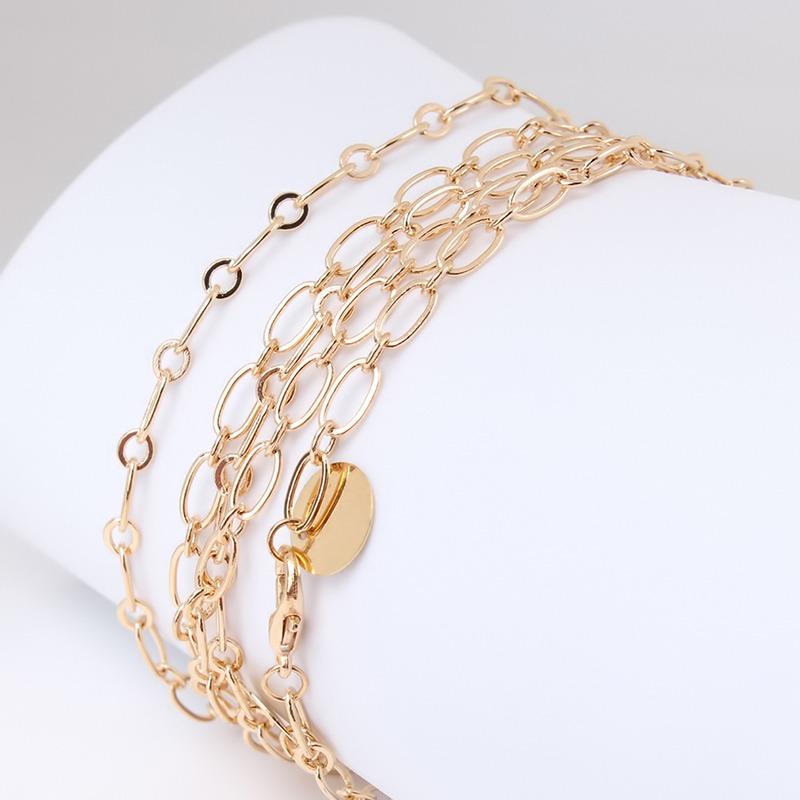 Fashionable Women's Mini Metal Dress Waist Chain Belt Sequins All Match Casual Elegant Clothing Thin Chain Belt