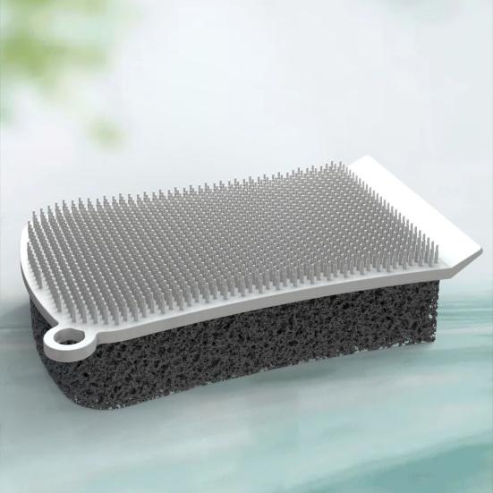 Silicone 3-in-1 Dish Brush Double Sided Cleaning Brush Pots Pans Sinks Odor-resistant Dish Brush Dishwashing Tool