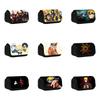 Naruto Cartoon Pattern Double Layer Flip Cover Stationery Storage Bag For Students And Collectors