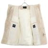 1piu1uguale3 xEMMETI MRB536 MOUNTON SHORT WRAPHOODED COAT Mouton switch down coat IV whiteUsed