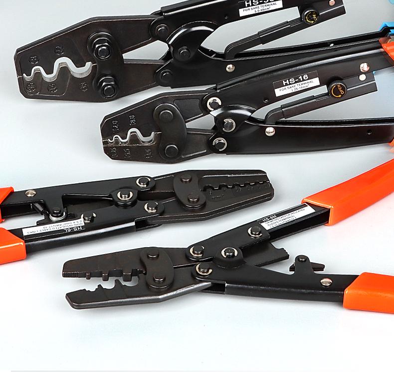 Ratchet Crimper for OT/SV/Ring/Fork Copper Wire Terminals